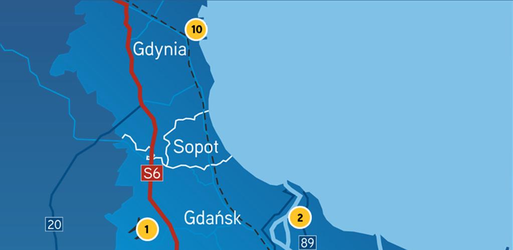 Trójmiasto Parki Magazynowe 1. Prologis Park Gdańsk Airport 6. 7R Logistic Gdańsk Kowale II 2.