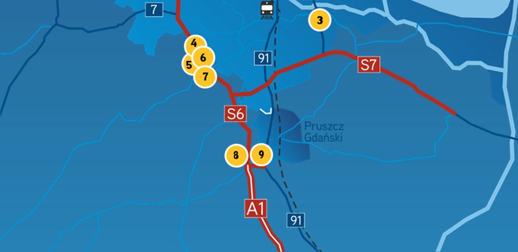 SEGRO Logistics Park Gdańsk 4. 7R Logistc Gdańsk Kowale I 9. Panattoni Park Gdańsk II 5.