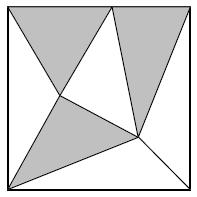 Czy kwadrat da się podzielić na nieparzystą liczbę trójkątów o równych polach? Michał Kieza Łatwo zauważyć, że kwadrat można podzielić na 2, 4, 6,.