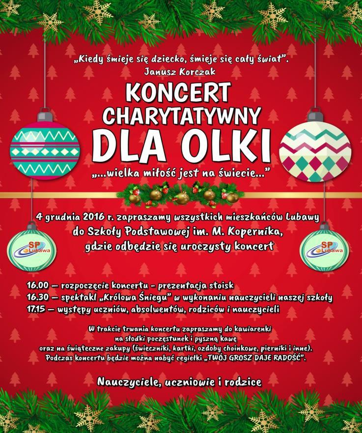 Koncert charytatywny plakat Zadanie 6. Bądź bezpieczny w sieci. Klasa VI d wraz z wychowawcą opracowała plakat promujący bezpieczne korzystanie z internetu.