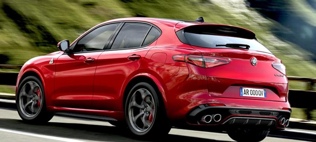 ALFA ROMEO DANE TECHNICZNE 2.0 Turbo Benzyna 200 KM, AT8 Q4 2.0 Turbo Benzyna 280 KM, AT8 Q4 2.2 Turbo Diesel 180KM, AT8 RWD/Q4 2.
