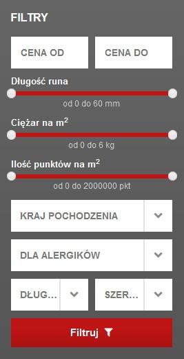 Jeśli interesuje Cię konkretny styl lub rodzaj dywanu, możesz skorzystać z menu bocznego z lewej strony, gdzie wszystkie