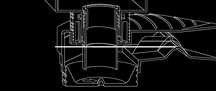 Ochrona przed zasysaniem zwrotnym Przy powstaniu podciśnienia w instalacji opracowane przez nas rozwiązanie zapewnia, iż w każdej sytuacji w odpływie pozostanie wystarczający poziom zamknięcia