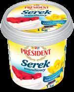 2 39 5 85 Serek waniliowy President 1 kg 5 85 Twaróg