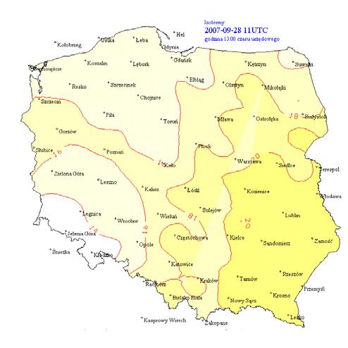 Dane klimatyczne Dobowe wysokości opadów, ciśnienia atmosferycznego, temperatury powietrza, wilgotności względnej, niedosytu