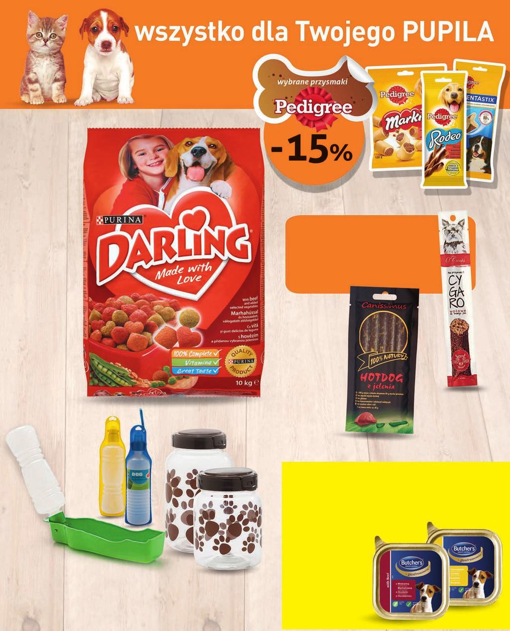 TV reklama Karma dla psa Darling z mięsem i warzywami 0 kg przy zakupie produktów O Canis lub Canissimus za min.