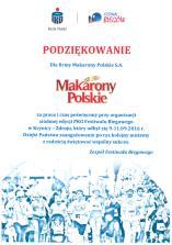 Sponsoring 7. Festiwalu Biegowego w Krynicy Zdrój, w tym m.in. sponsoring Pasta Party, wydarzenia poprzedzającego najdłuższe biegi.