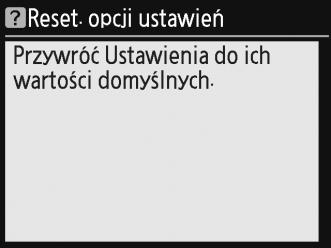 Menu aparatu Większość opcji fotografowania, odtwarzania i konfiguracji jest dostępnych w menu aparatu. Aby wyświetlić menu, naciśnij przycisk G.