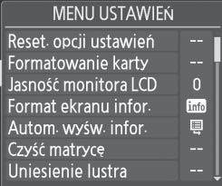 lub wyświetlenie podmenu Przesunięcie kursora w