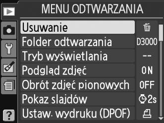 4 Ustaw kursor w wybranym menu. Aby ustawić kursor w wybranym menu, naciśnij przycisk 2. 5 Wyróżnij pozycję menu. Wyróżnij pozycję menu za pomocą przycisków 1 lub 3. X 6 Wyświetl opcje.