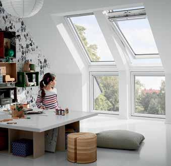 60 Okno kolankowe Okna dachowe VIU stały element pionowy drewniano poliuretanowy Stały element pionowy wykonany w technologii rdzenia drewnianego pokrytego ciśnieniowo poliuretanem, w kolorze białym.