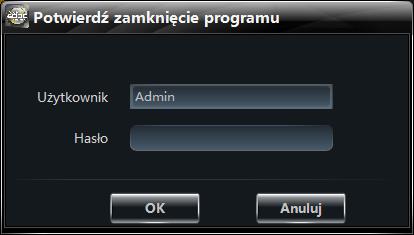 lub kliknąć na przycisku zamykania w prawym górnym rogu głównego okna programu.