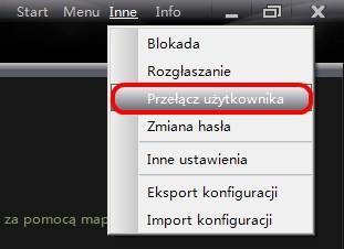 URUCHOMENIE PROGRAMU 1.4.4. Wylogowanie / przełączenie użytkownika.