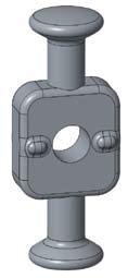 with fi ttings elements the connection of mulitsectional long rog insulator in strings; as assembly of an arcing horn on the link is possible rys Draw obciążenie