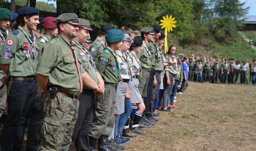 Członek Drużyny Sztabowej (DS) Na potrzeby obsługi Zlotu Chorągwi Podkarpackiej ZHP w Olchowcu zaplanowano udział około 80 członków DS.