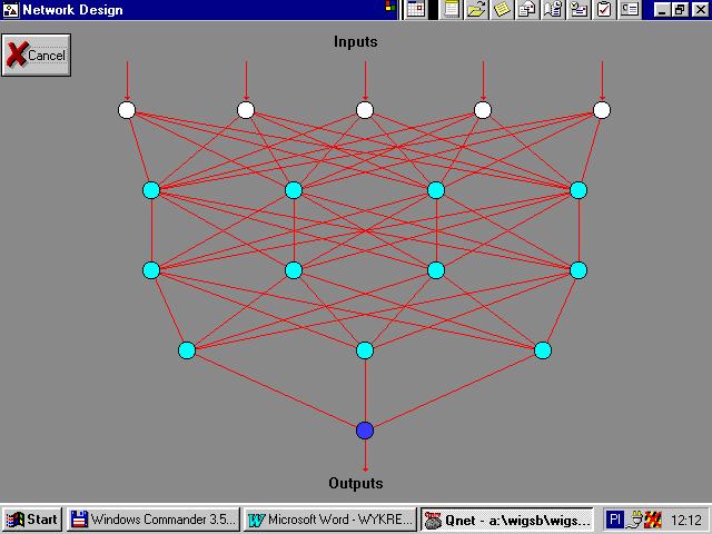 K. Plawgo, M. Czerwiński Sieci neuronowe o pakiet programu Qnet 2000 [1], które następnie poddano trenowaniu i testowaniu. Wyniki zostały przedstawione i omówione w bieżącym rozdziale.