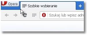 Aby poprawnie skonfigurować przeglądarkę należy w pierwszym kroku kliknąć w