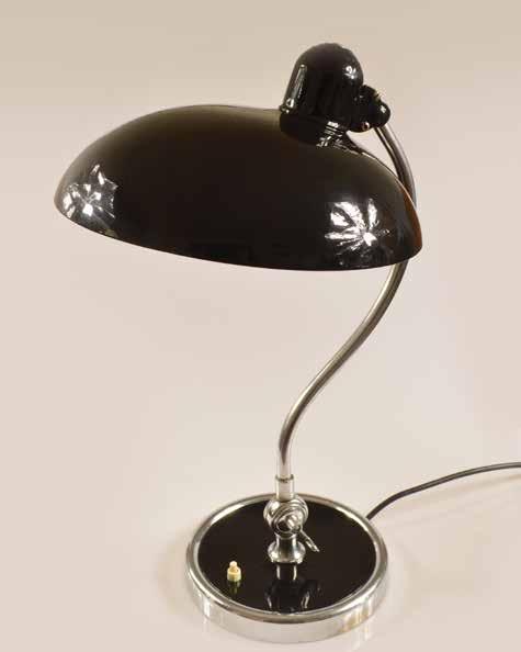 62 59. Lampa gabinetowa proj.: Christian Dell, model: 6630; KAISER Idell, lata 30. XX w.. wym.: wys.