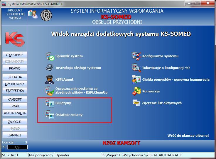 INNE 2. W przypadku podłączenia bezpośredniego drukarki fiskalnej można wykonać raport okresowy z modułu Kasa 3. Poprawa błędu w przypadku korekty faktury zaliczkowej.