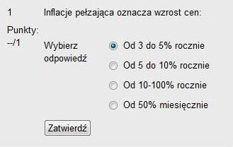 Pytania jednokrotnego wyboru Jedna poprawna odpowiedź Jeżeli na pytanie