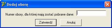 nr obory: Po wprowadzeniu numeru należy kliknąć na Zatwierdź.