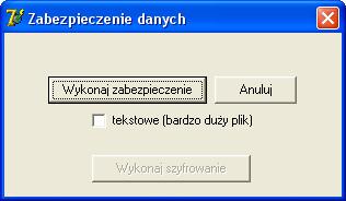 3.8. Zabezpieczenie danych Dokumentacja System INSEMIK II Jak już wcześniej wspomniano, funkcja powinna być wykonywana codziennie, po zakończeniu pracy oraz dodatkowo po naliczeniach miesięcznych.