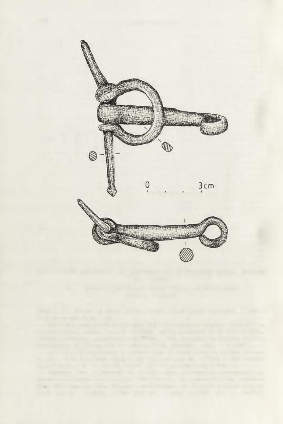 176 JA C EK ROGATKO Ryc. 5. Gródek nad Bugiem, woj. zamojskie, stan. 25. Fragment wędzidła żelaznego R ys. J. R ogatk o Fig. 5. Gródek on Bug, Zamość district, Site 25.