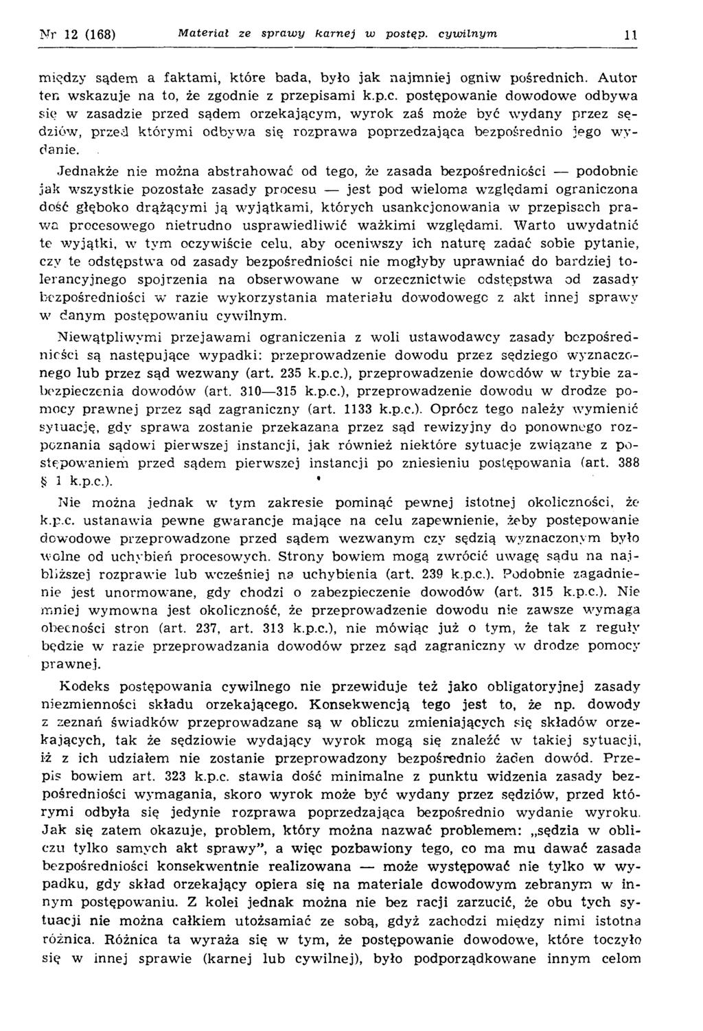 N r 12 (168) Material ze sprawy karnej w postęp, cy
