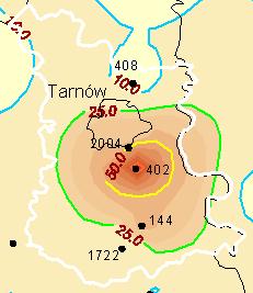 Informacja o stanie środowiska w powiecie tarnowskim w 2006 roku 30 ograniczające bezpośredni lub pośredni zrzut do tych wód azotanów i innych związków azotowych mogących przekształcić się w azotany,