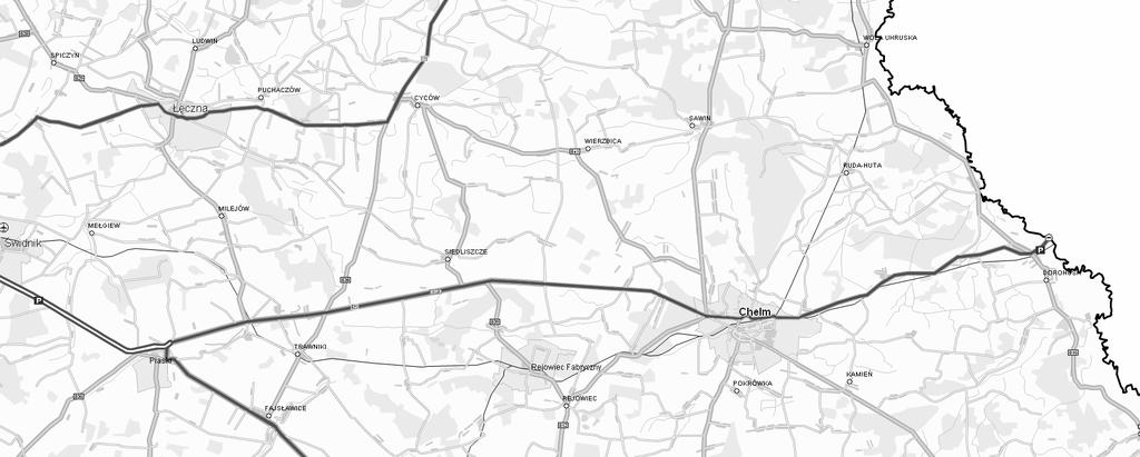 ZADANIA ujęte w PBDK w perspektywie finansowej 2014-2023 Droga ekspresowa S12: odcinek Piaski Dorohusk, z wyłączeniem obw. Chełma W. OKOPY W. CHEŁM WSCHÓD W. CHEŁM OKSZÓW W. CHEŁM PÓŁNOC W.