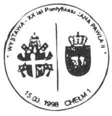 1998 rok. STEMPLE JEDNODNIOWE. 1. 15.03.1998 CHEŁM 1 rys.