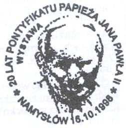 MATKI BOSKIEJ FATIMSKIEJ. 19. 16.10.1998 NAMYSŁÓW rys.