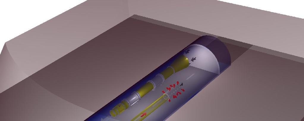 Schemat wentylacji tunelu drążonego