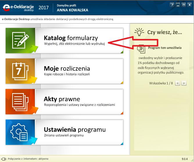 6. ZŁOŻENIE PIT-OP PRZEZ APLIKACJĘ E-DEKLARACJE DESKTOP W celu złożenia wniosku PIT-OP przy użyciu formularza interaktywnego w aplikacji e-deklaracje Desktop niezbędny jest: - komputer z