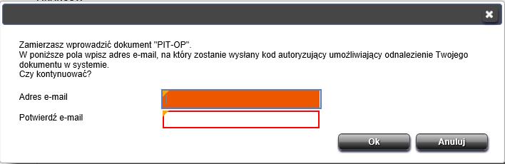 ZAPISYWANIE PIT-OP DO PÓŹNIEJSZEJ EDYCJI! Przed wysłaniem wniosku PIT-OP do administracji skarbowej można je zapisać pobrane i powrócić do niego później.