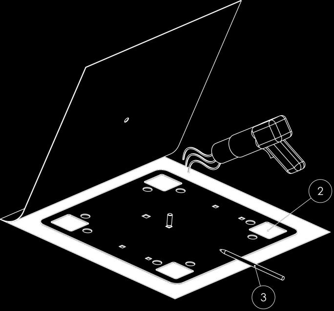 Płytkę mechanicznie mocujemy tylko w przypadku instalacji pomostów dachowych, systemu linowego bezpieczeństwa z przesuwem na jej początku i końcu.