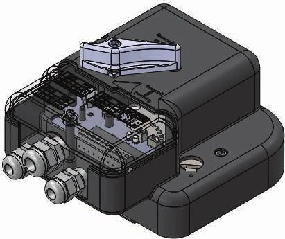 wejściowy 24 V DC + klips i śruby (bez uchwytu wyzwalacza i mikroprzełącznika) (1) WHK25MANMLR WHK25MANMLI Zestaw: mechanizm sterowania ręcznego do serii 25 + układ elektryczny S0-S25 + magnes