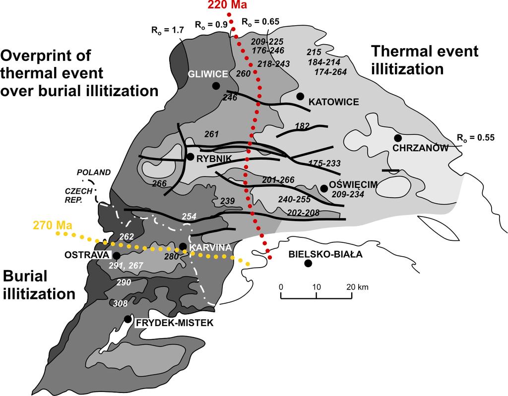 Upper Silesia Coal Basin: thermal event vs.