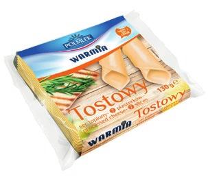 plastry 130g Ser topiony Gouda Warmia krążek 140g Ser topiony