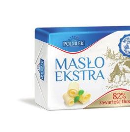 Masło Ekstra Osełkowe* 300g, tł. 82% Masło Ekstra Osełkowe* 375g, tł.