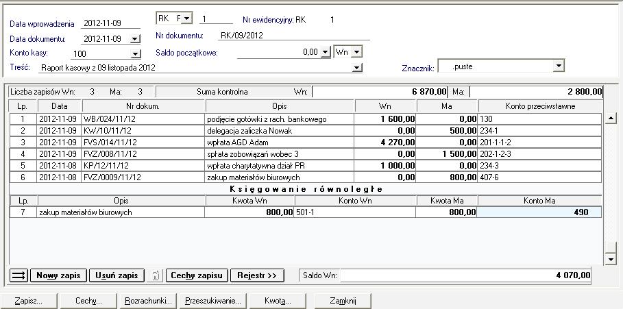 7.3.11 Dokument eksportowy (DEX) Rys. 206 Wprowadzanie DEX Podczas wyboru okresu sprawozdawczego podpowiadany będzie okres na podstawie daty operacji gospodarczej. Możesz go zmienić. 7.3.12 Raport