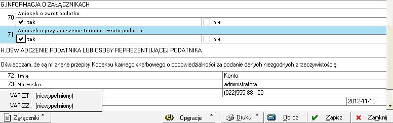 Wystaw e-deklarację umożliwia: 1) zapisanie przygotowanej deklaracji w formacie.