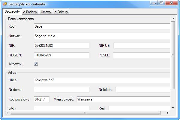 Kontrahenci w EDS. Rys. 48 Menu Operacje opcja Kontrahenci w EDS.