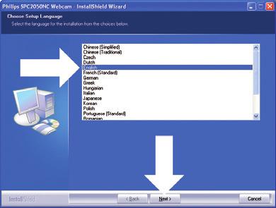 5 Instalacja 5. Instalacja oprogramowania kamery internetowej Dostarczone oprogramowanie działa tylko na komputerach z systemem operacyjnym Microsoft Windows XP (SP) lub Vista.