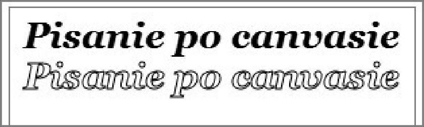 Wyprowadzanie tekstów filltext( "tekst", x, y ) stroketext("tekst",x,y) Funkcja filltext wypisuje na pozycji x, y tekst. Funkcja stroketext wypisuje na pozycji x, y obrys tekstu.