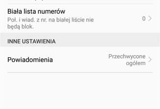 wiadomości z numerów na białej liście nie będą blokowane Konfiguruj powiadomienia filtra Zarządzanie baterią Statystyka użycia baterii Menedżer telefonu pozwala wyświetlać szczegółową statystykę