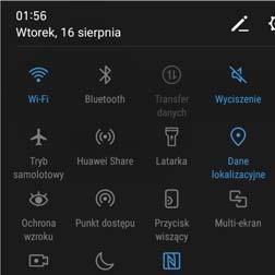 Funkcje i ustawienia systemu połączeń, korzystać z Internetu, Bluetooth ani Wi-Fi. Jednak nadal można słuchać muzyki, oglądać filmy i korzystać z aplikacji niewymagających połączenia z siecią.