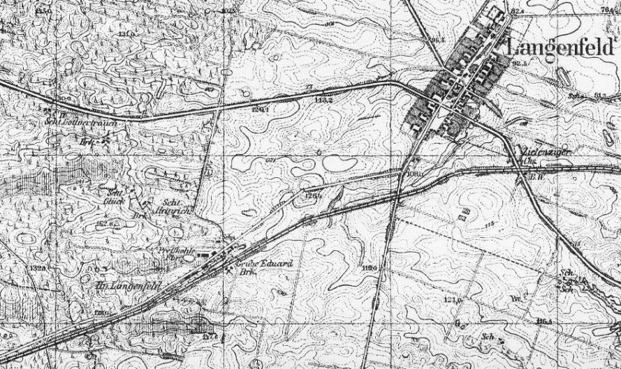 Węgiel brunatny w regionie lubuskim nie: Langenfeld (Długoszyn) oraz Wandern. Zniszczona w czasie działań wojennych nie wznowiła eksploatacji po roku 1945.