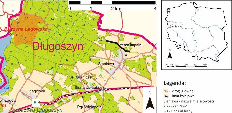 Rekultywacja terenów pokopalnianych w regionie lubuskim formowane glacitektonicznie w czwartorzędzie, czego wynikiem jest występowanie węgla brunatnego w kilkunastu oddzielnych wypiętrzeniach tzw.