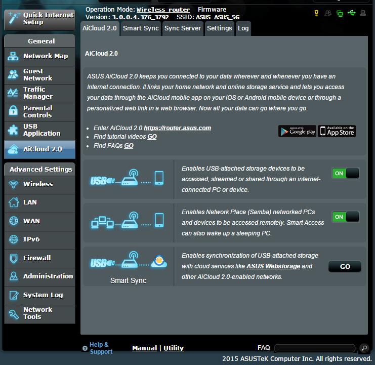 3.6 Korzystanie z aplikacji AiCloud 2.0 AiCloud 2.0 to aplikacja usługi w chmurze umożliwiająca zapisywanie, synchronizowanie, udostępnianie i uzyskiwanie dostępu do plików.